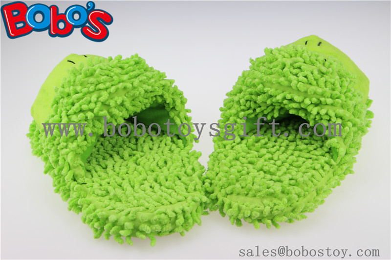 Non-Slip Women Shoe Plush Stuffed Soft Frog Animal Home Slippers