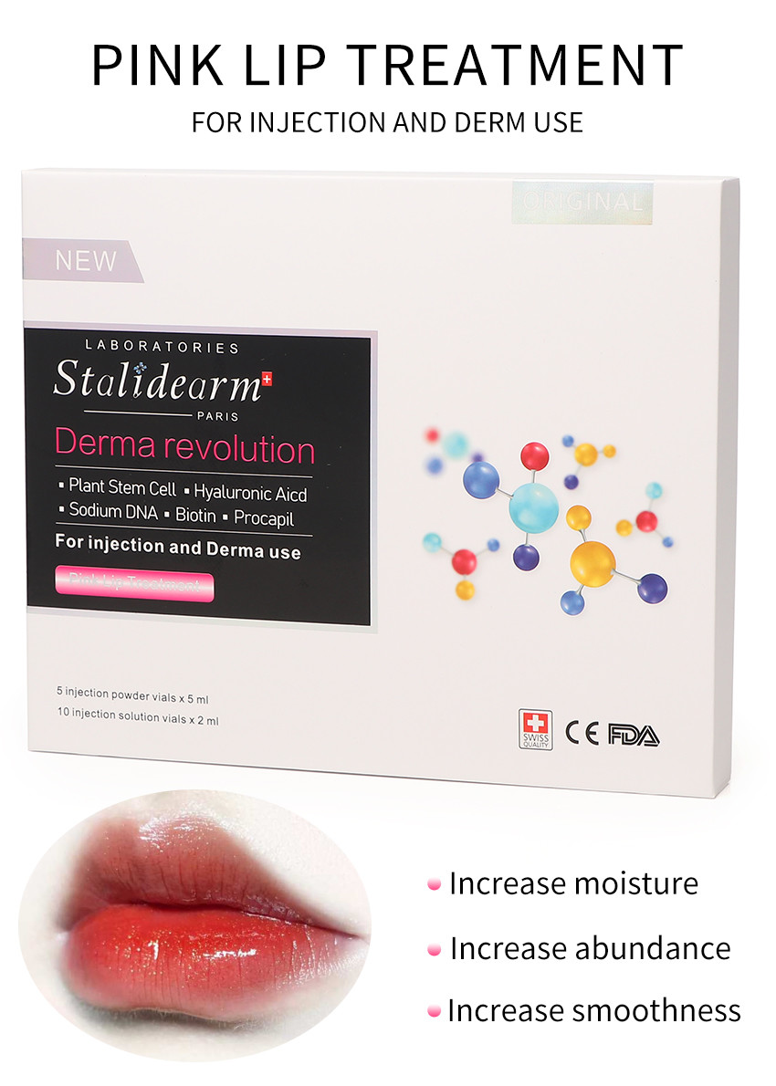Stalideram Brand Pink Lip Injection Treatment Serum Derma Microneedling Mesotherapy Lip Repair Essence
