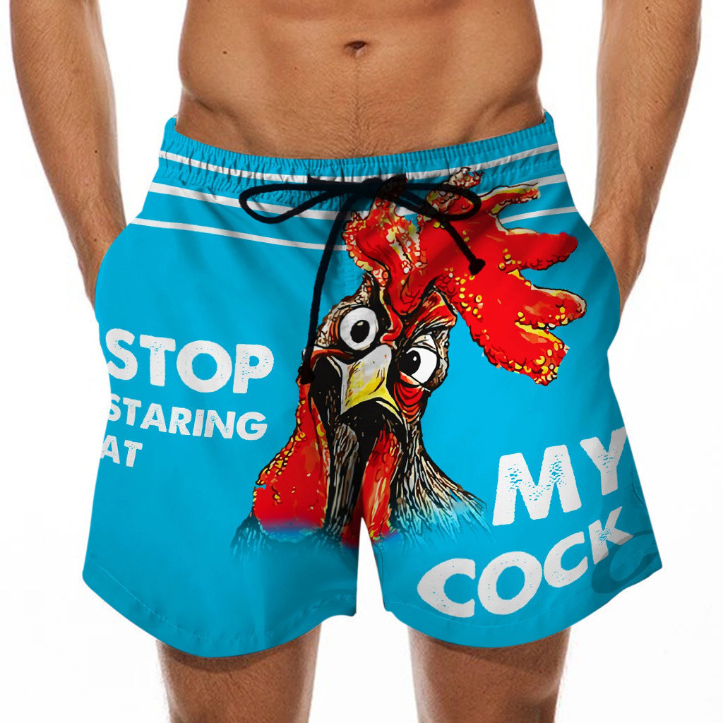 Summer Vacation Holiday Men'S Custom Swim Shorts Anti Shrink