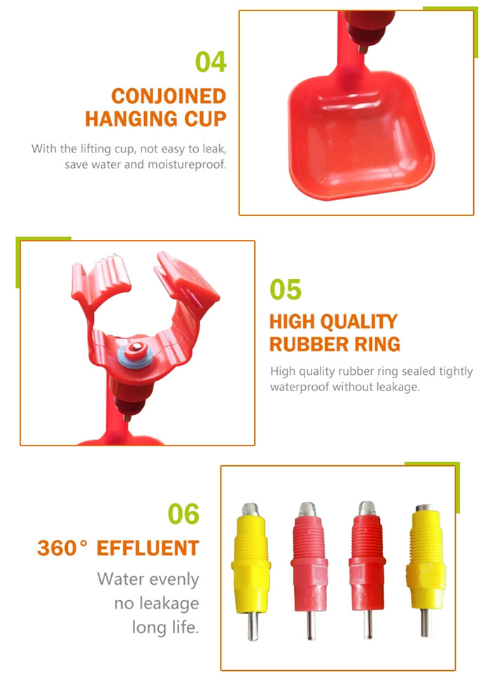 Automatic Plastic Nipple Drinker Chicken Watering Cup