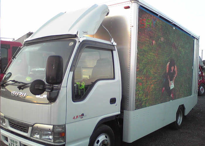 SMD 8mm Truck Mounted LED Screen , digital efficiency truck led boards