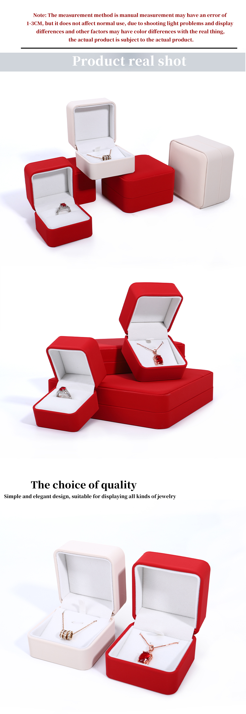 Customized PU Leather Necklace Box for Customized Luxury Jewelry Packaging