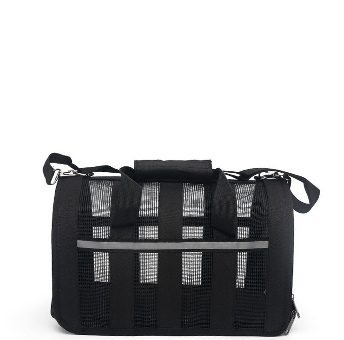 Dog And Cat Portable Handbag With Breathable Mesh On Four Sides Foldable Pet Cage