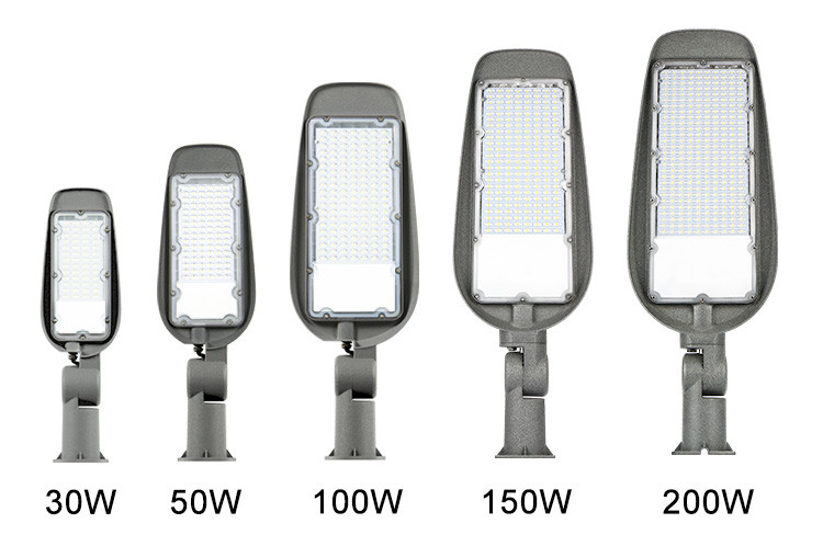 100w 150w Aluminum Outdoor LED Street Lights Modular SMD Modern Smart With Pole