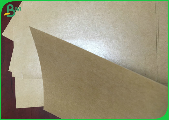 787mm 250g Brown Kraft Paper With 15g PE Coated For Pizza Box Oilproof 