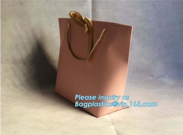 Custom Printed Accept Wholesale Stock White Brown Kraft Paper Shopping Bag With Handle No Minimum, carrier handle bags