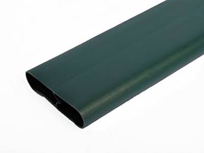 Double wall dark green privacy slats.