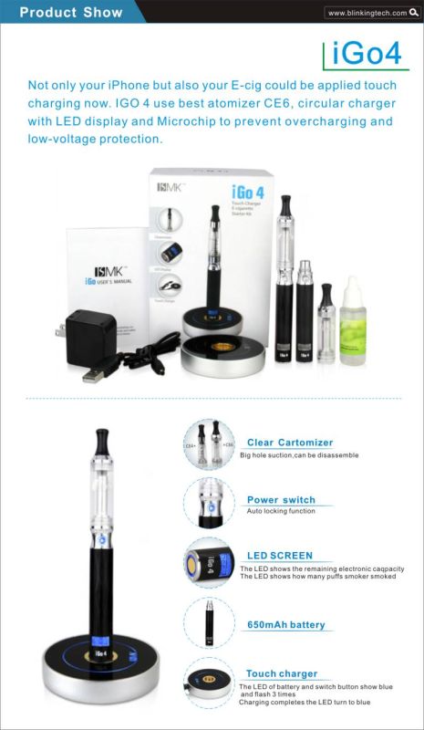 2013 Best Quality Electronic Cigarette, E Cigarette Igo 4