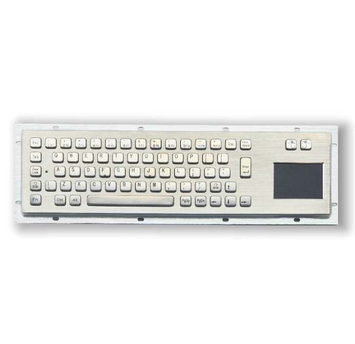 kiosk Industrial IP65 / IK07 KIOSK Stainless Steel Keyboard Language Support Customization Rear Panel Mounted -40℃