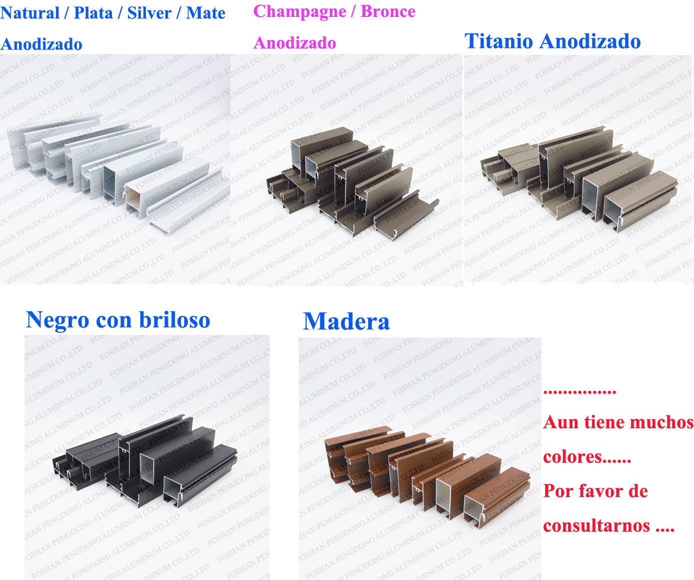 Square 6000 Series T5 Aluminium Kitchen Profiles Powder Coated