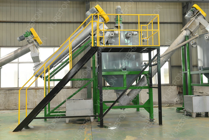 304 Stainless Steel Plastic Washing Recycling Machine 500kg / H For PET Bottles