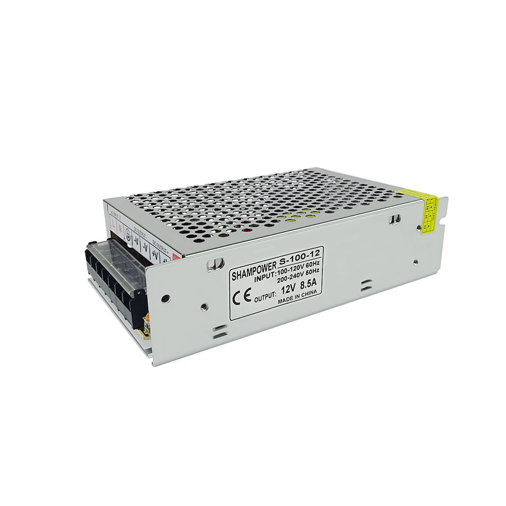 Driver 12V8.5A100W single output SMPS with CE DC12V100W full watt Iron Case for LED Lighting Factory Outlet