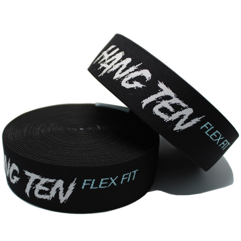 4.4cm Jacquard Customized Logo Elastic Ribbon And Webbing For Garment Accessories Waist Band