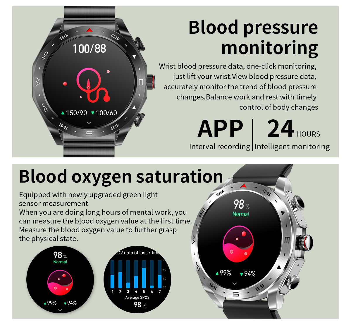 Long Battery Life TWS Support Smartwatch With Music Bracelet Syncs
