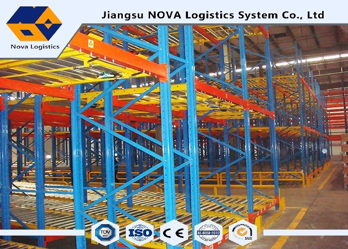 Powder Coated Shuttle Pallet Racking FIFO Storage For Assembly Lines