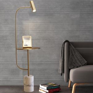 China Marble Contemporary Metal Led Floor Standing Lamps For Home Living Room on sale