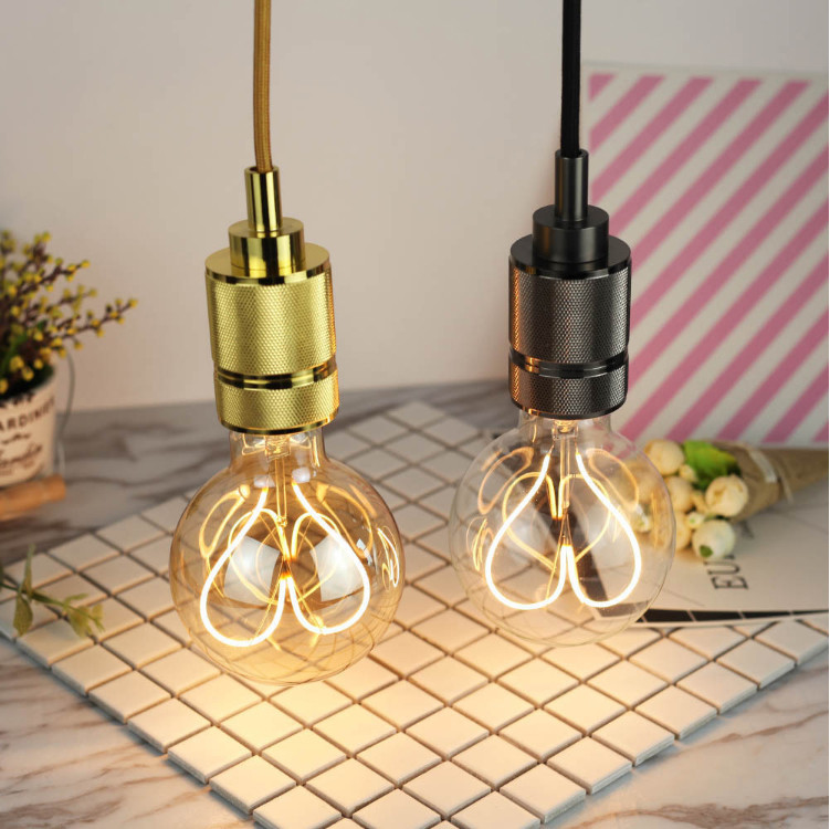 G95 Globe LED Filament Bulb Edison Amber Light Bulbs 230V