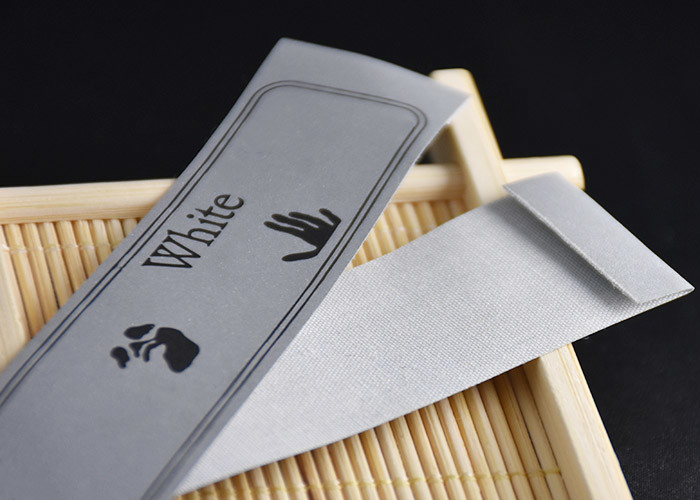 Clothing Custom 3M Reflective Labels Printed With Black Ink Logo