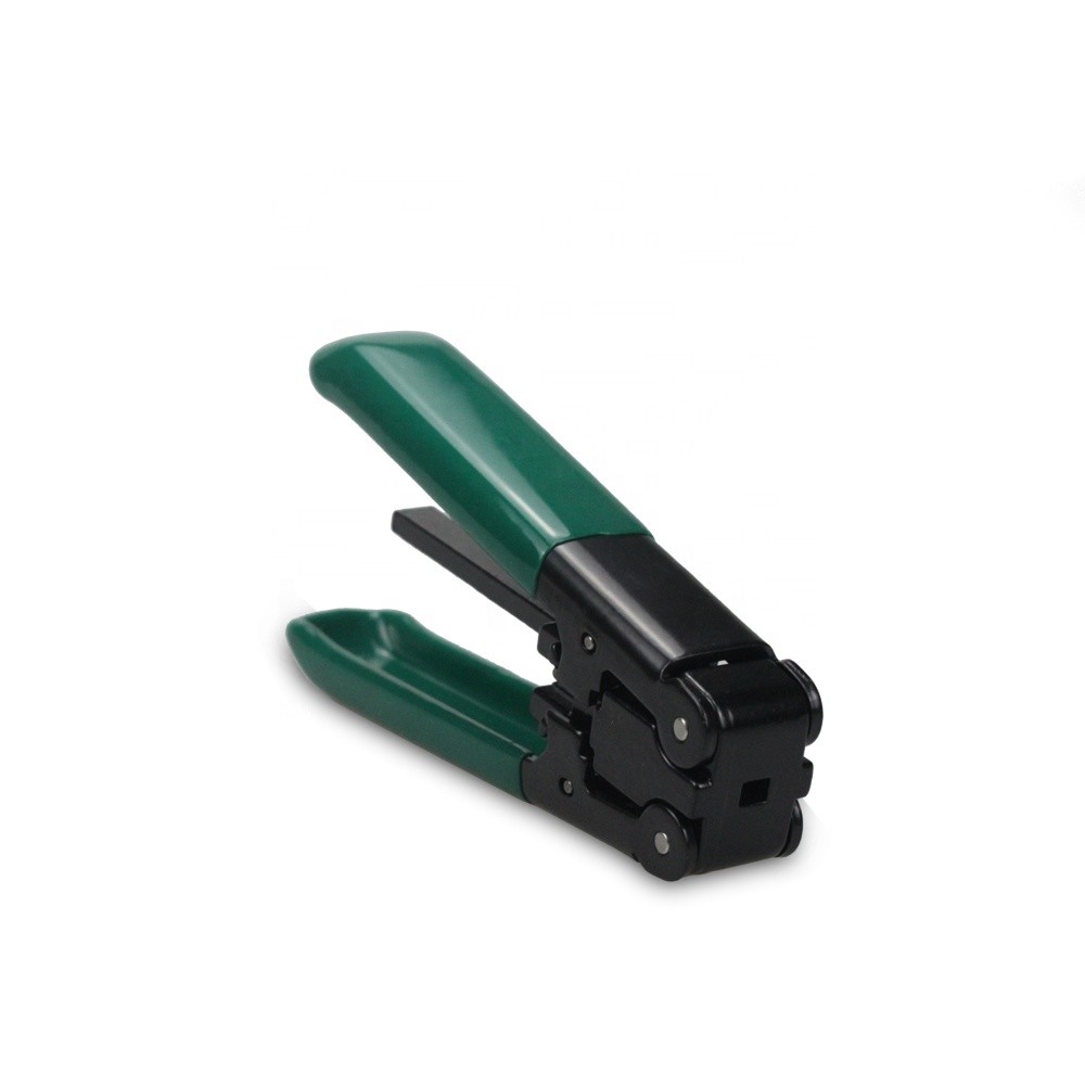 Pre set ergonomic Flat FTTH Fiber Optic Cable Stripper