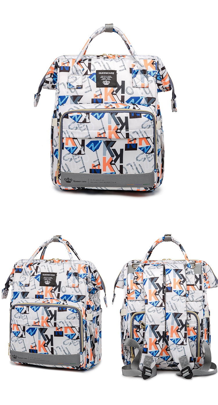 Factory Hot Sell Mommy Outdoor Travel Baby Diaper Bags Large Capacity with Kids Stroller Strap Backpack for Mom Mochila