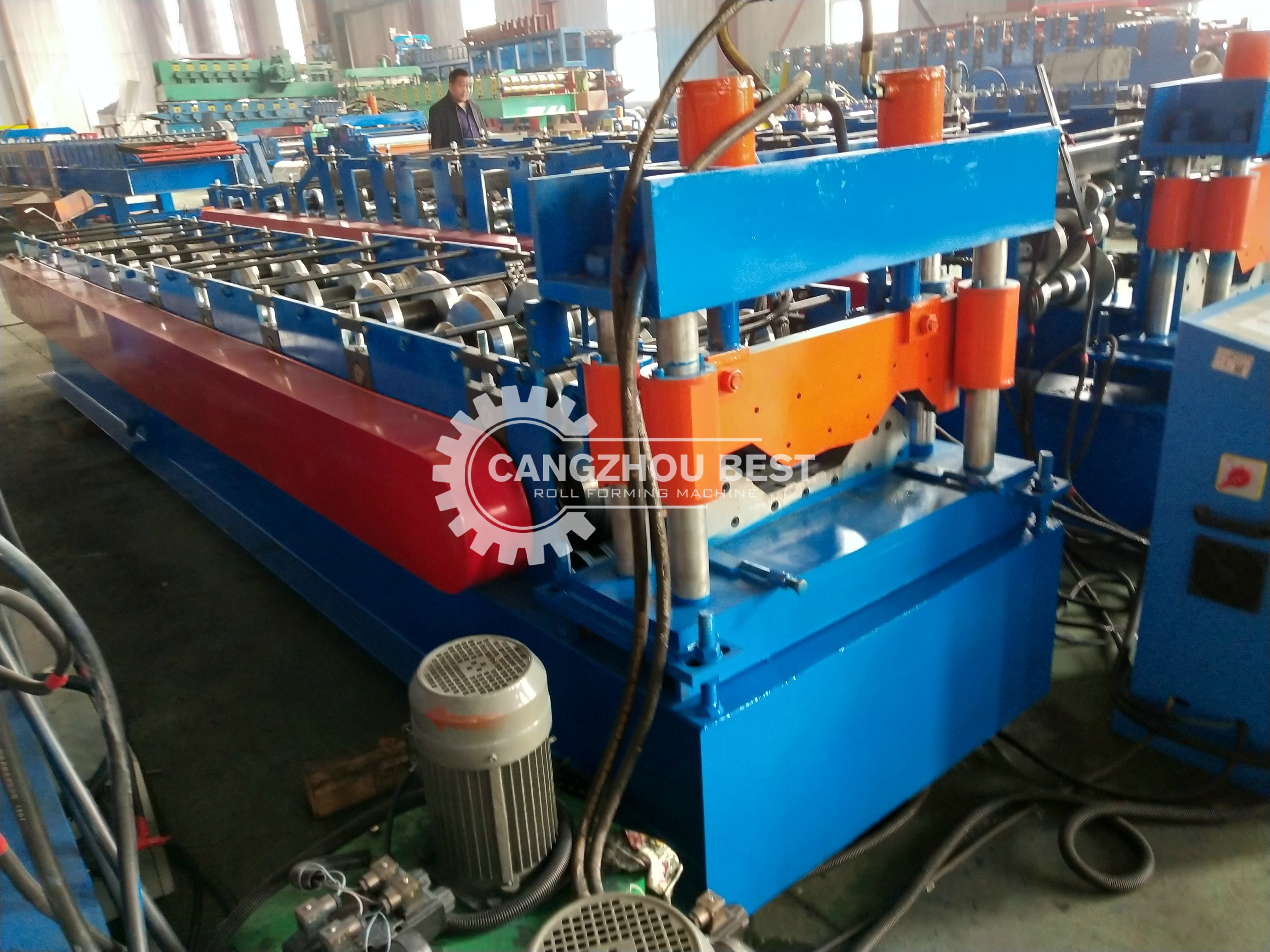 K Span Type Super Arch Plate Plc Gi Sheet Making Machine
