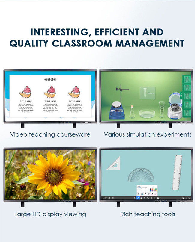 TFT 75 Inch Interactive Flat Panel Digital Smart Board For Classroom 1