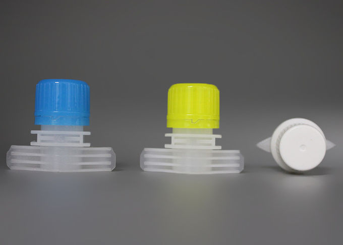 Custom PP Plastic Spout Caps With Double Gaps 16mm For Stand Up Pouch