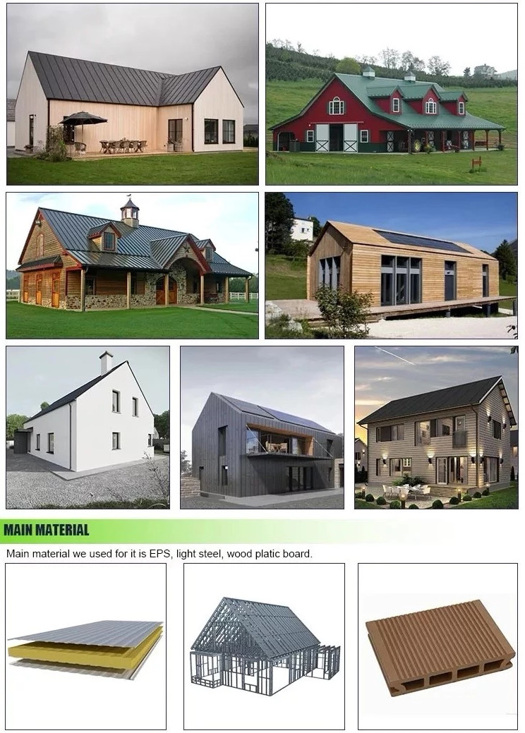 Architectural Light Steel Prefab House / Modern 2 Bedroom Prefab House