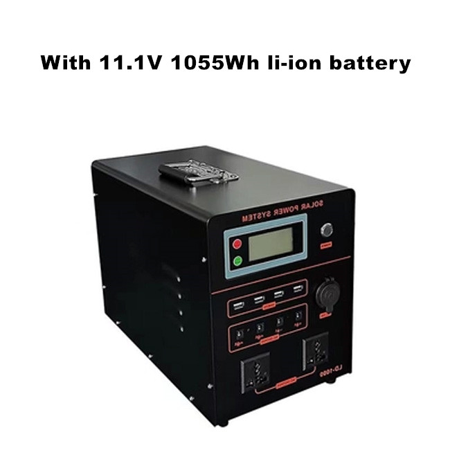 18650 Home Lithium Storage Battery 1000W Portable Power Station
