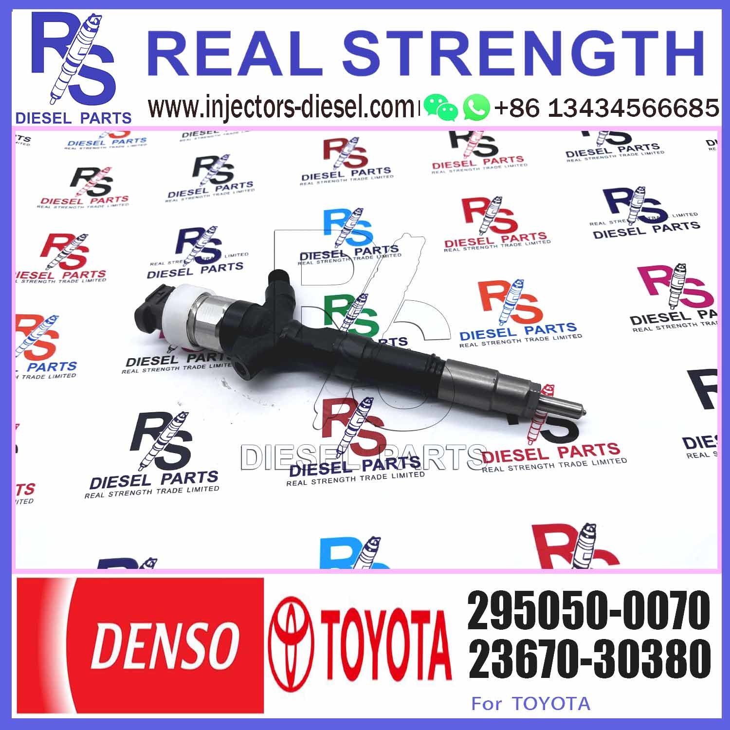 1KD-FTV Common Rail Fuel Nozzle Injector 095000 5890 0950005890 095000-5890 For Toyota 1KD-FTV
