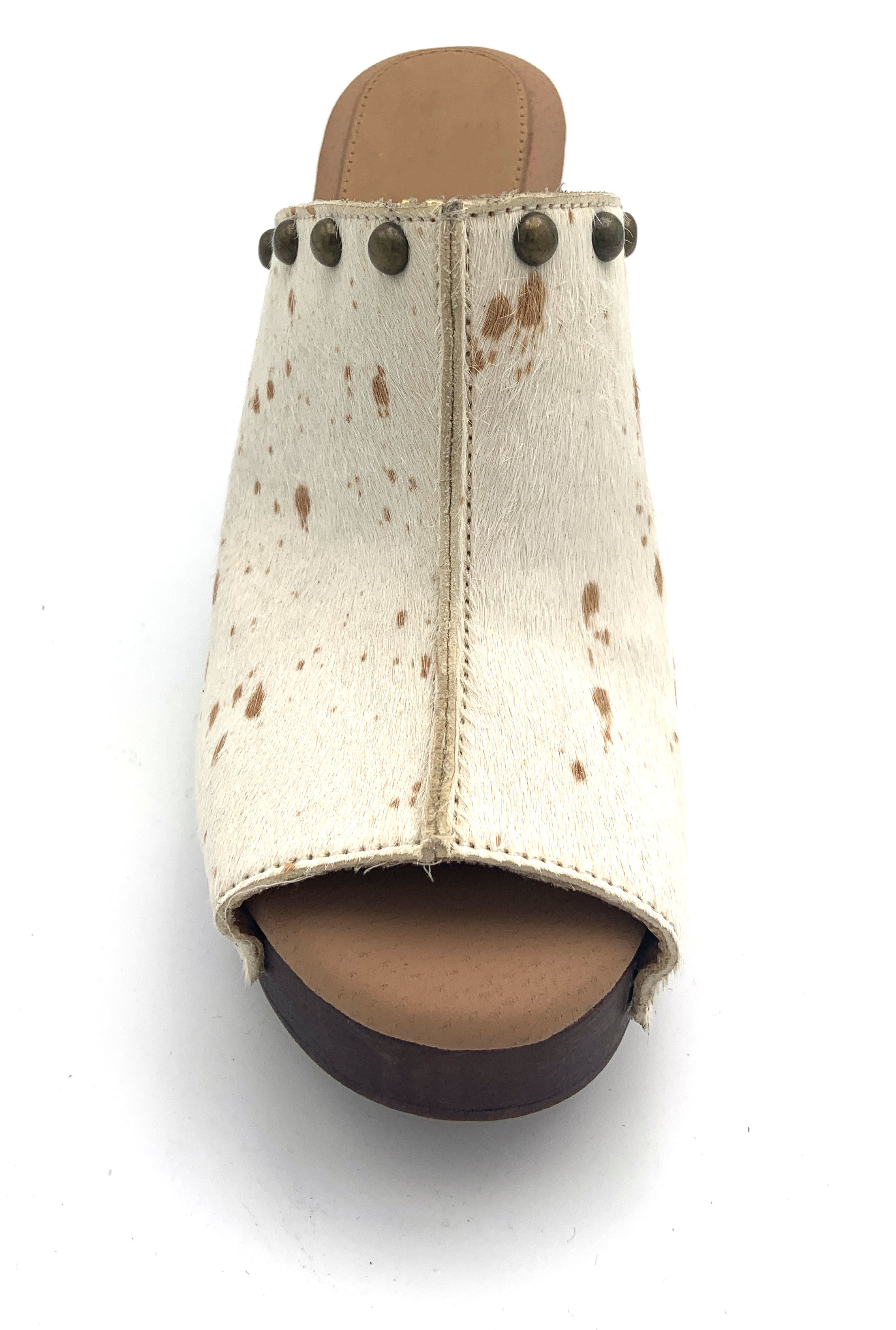 Solid Pattern Stiletto Mules Closed Toe With High Heel 3 Inch 4.5 Inch