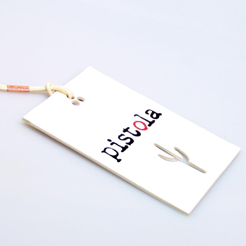 Luxury Custom Logo Clothing Tags With Your Own Logo Foil Printing/Private Swing Tags For Clothing