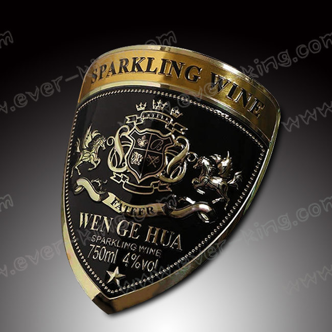 Personalized Customization Metal Spirit Custom Vodka Labels
