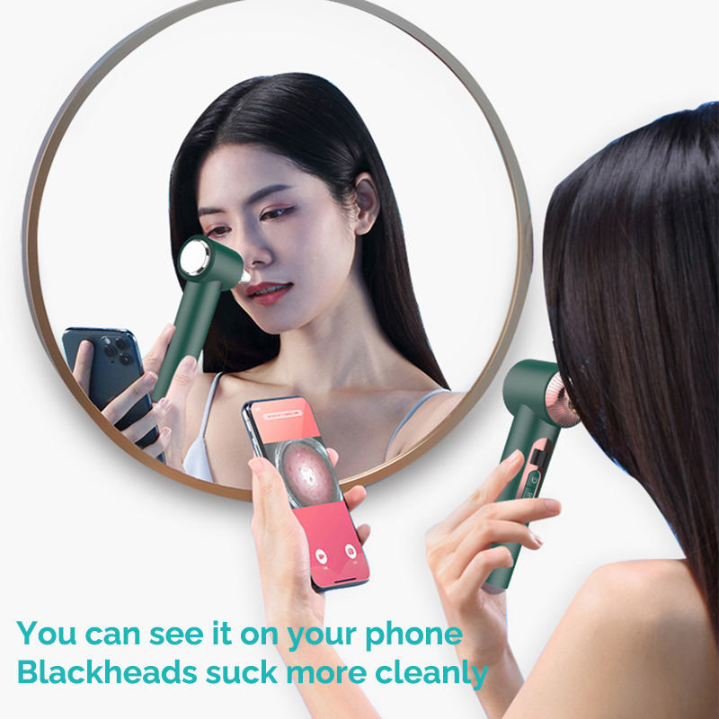 ABS Plastic Deep Cleansing Facial Machine Electric Visual Blackhead Remover Vacuum Suction