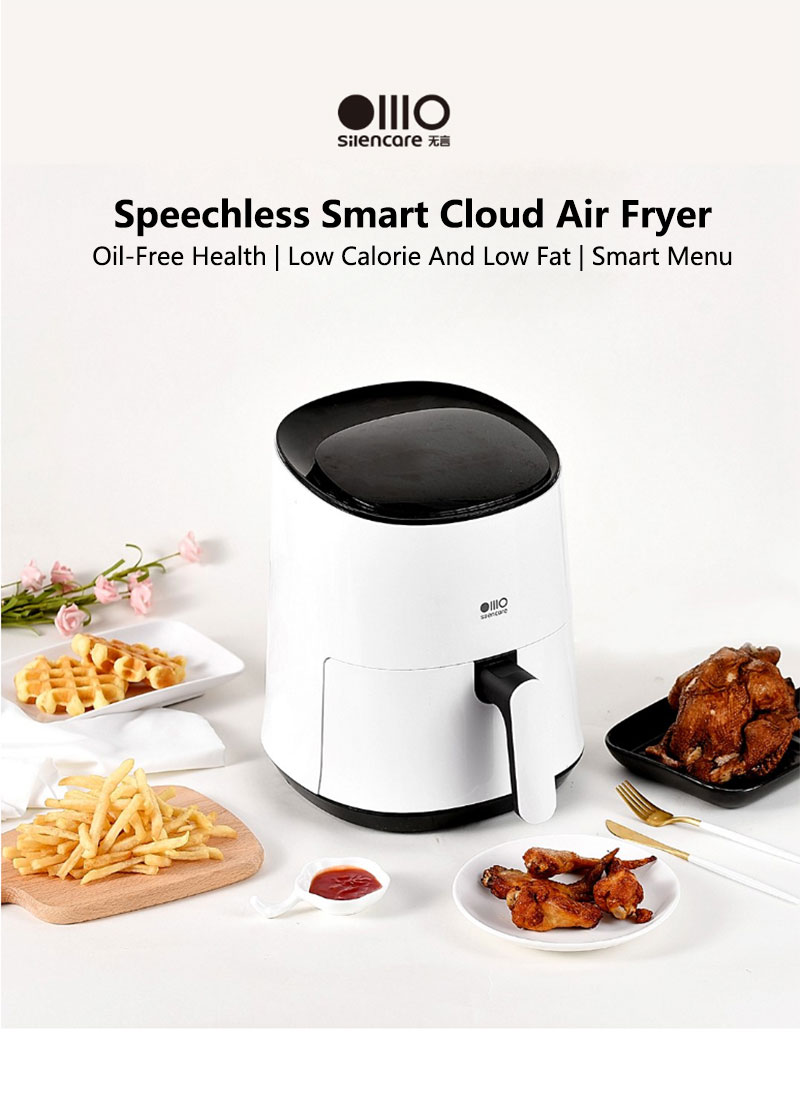 Youpin Silencare Air Fryer 2.5L 1300W Fritadeira Eletrica Led Digital Air Fryer Air Cooker Fryer