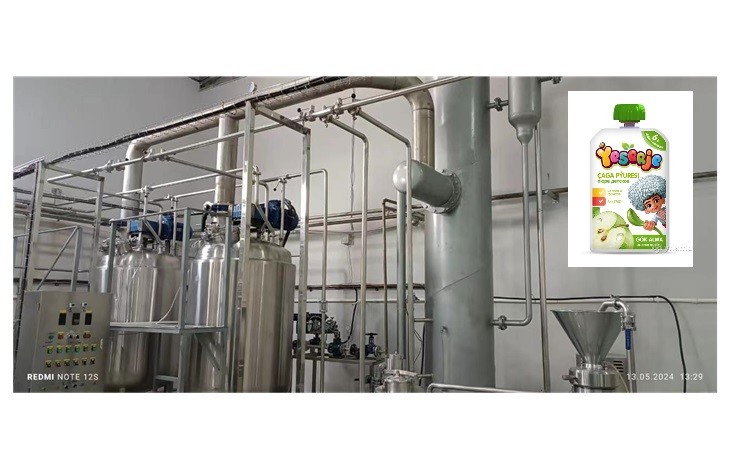 Automatic Apple Fruit Puree Production Line for Bottle Packaging