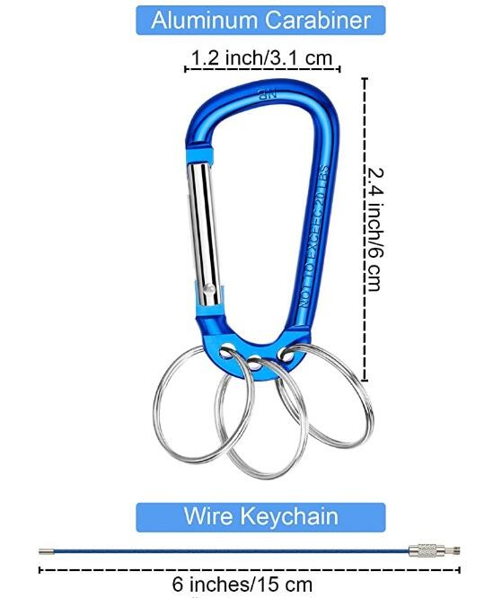 Multifunction Keychain Clip Hook Spring Snap Hook Rings For Outdoor Carab