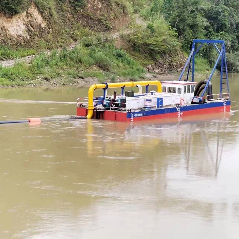 1000 Cbm Per Hour Output Sand Suction Dredger With Water Pump For River Sand Mining