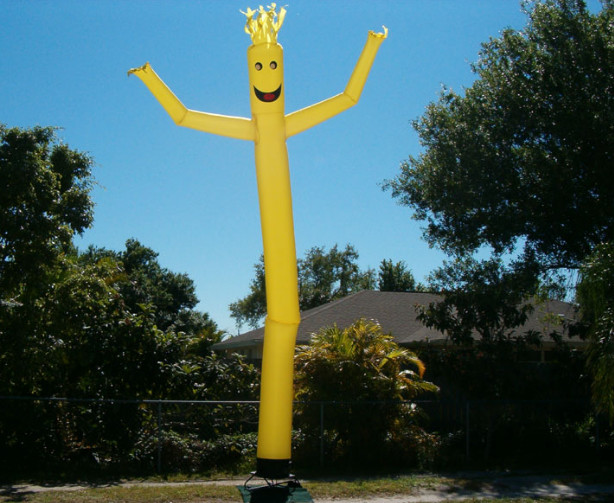 Mini Air Dancer Red / Orange / Blue Inflatable Air Dancer / Sky Dancer With With CE Blower For Outdoor Advertising