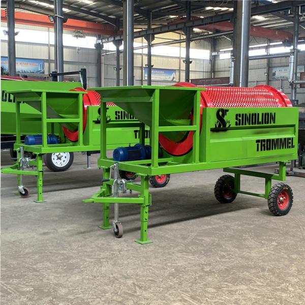 Small Processing Capacity Mobile Rotary Screening Equipment with High Recovery Rate