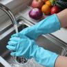 Buy cheap Kitchen Long Natural Rubber Latex Gloves , Flock Lined Latex Gloves from wholesalers