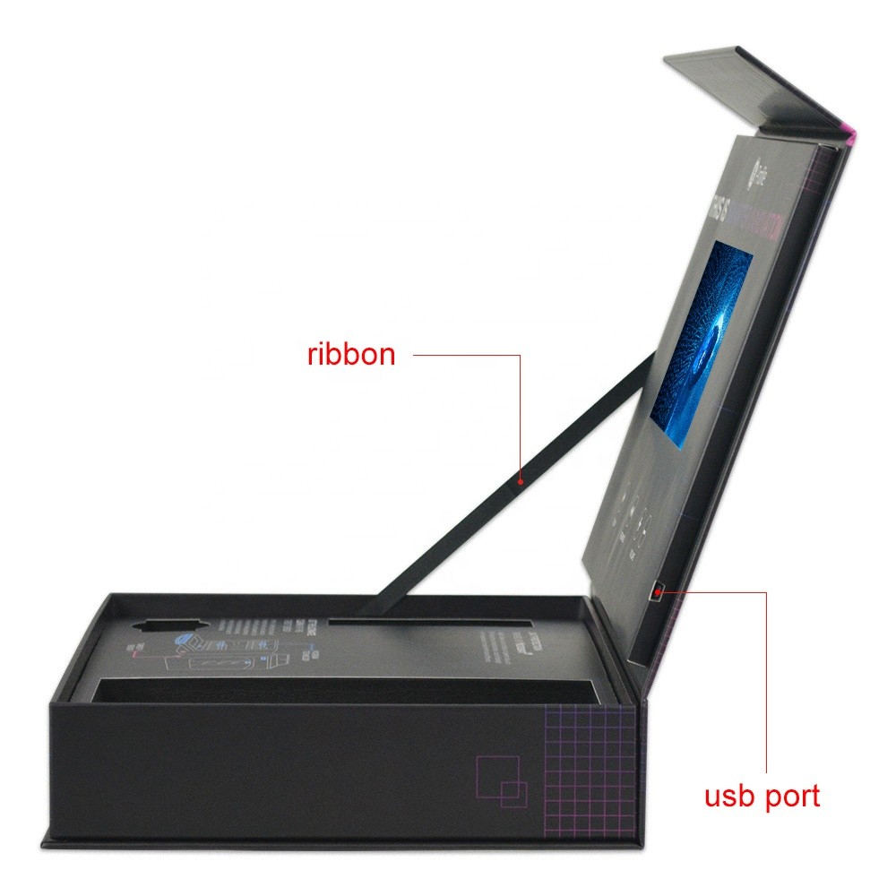 Customized 2.4''/2.8''/4.3'/5"/7'/10'' Tft Lcd Hd Led Advertising Video Box With Led Screen