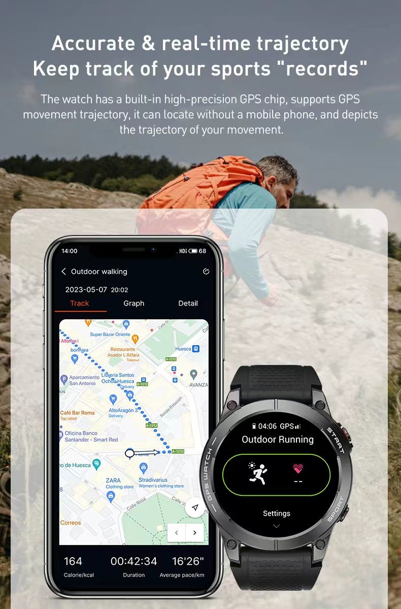 Fitness Tracker BT Call Sport Smart Watch S53 Full Touch Screen Smart Watch Ip68