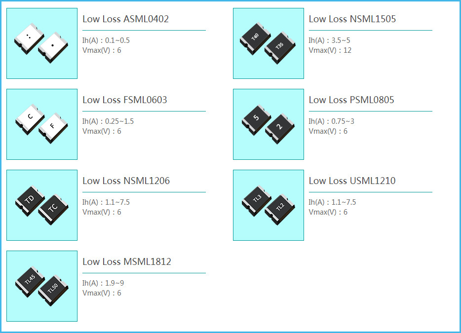 16V Through Hole 85C Radial Leaded Surface Mount Fuses Polymeric 30 Amp Resettable Fuse