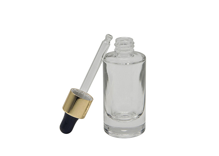 100ml Amber Gold Aluminum Cap Essential Oil Bottle With Dropper