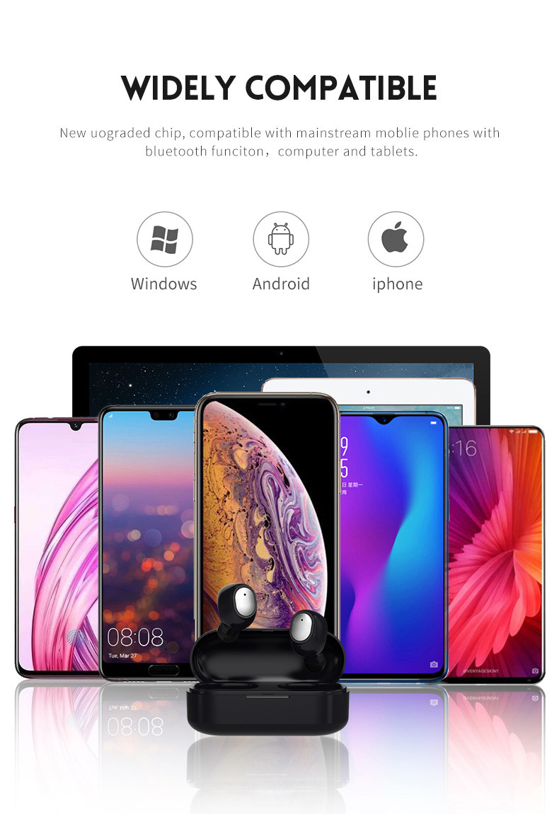 Factory OEM Q2 Q1 sports bass BT earphone True Earbuds tws earphones