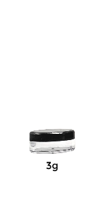 Beauticom Pana Clear Plastic Sample Jars hold creams powder dip liquids cosmetic creams and lotion