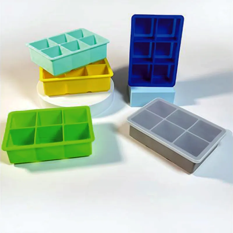 Easy Release Flexible Silicone Ice Cube Tray Molds