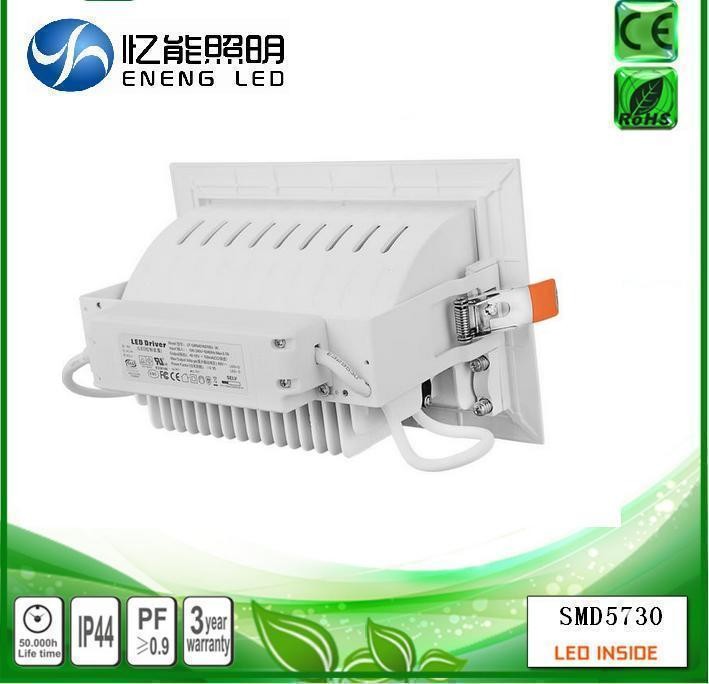 high power 40W led down light Rectangular downlight 40W Square down light led trunk light with 5730 led AC90-277V