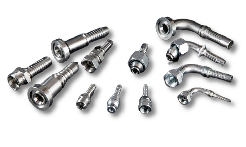 OEM Carbon Steel Hydraulic Crimping Hose Flange Fitting 45 Elbow Pipe Adapter Hydraulic Fittings